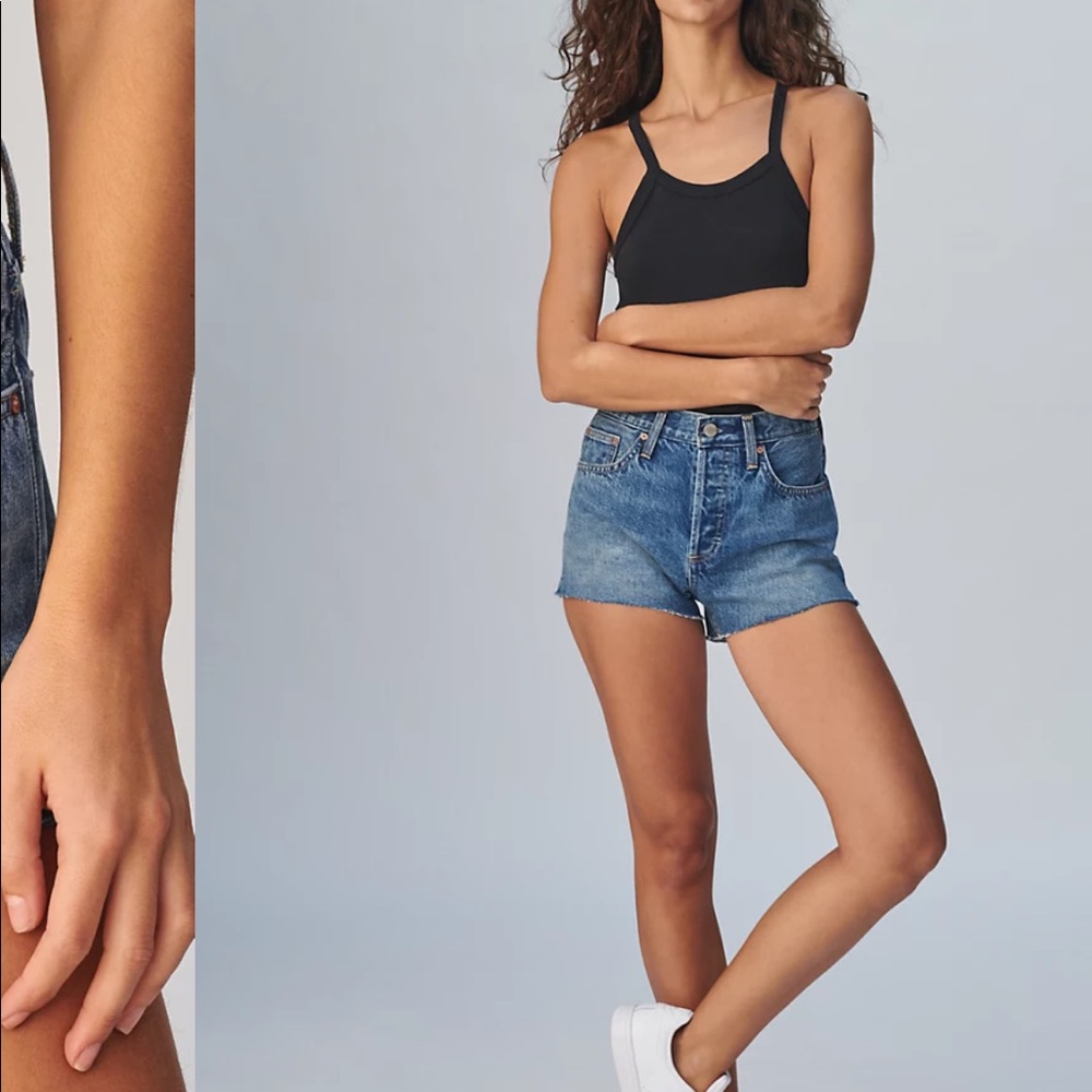 Aritzia - Denim forum yoko shorts